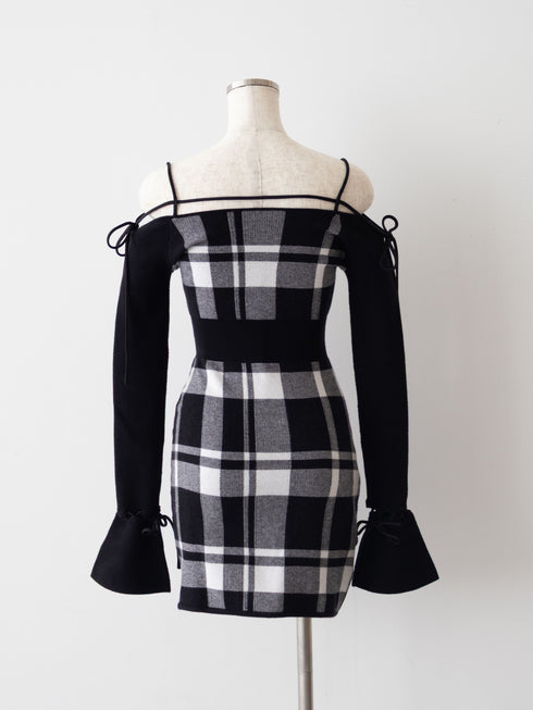 String core mini dress